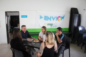 La directora del programa ENVIÓN visitó Marcos Paz