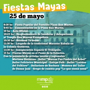 El 25 de Mayo, Marcos Paz festeja el Día de la Patria con las Fiestas Mayas