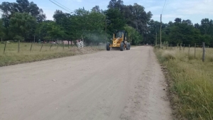 Obras y Servicios, nivelado de calles en Urioste