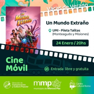 Cine Móvil hoy visita la Plaza de barrios Talitas Prado