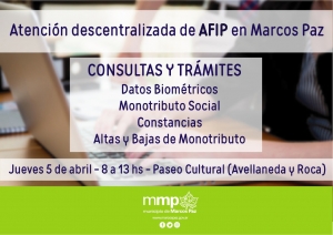 AFIP en Marcos Paz - 5 de abril