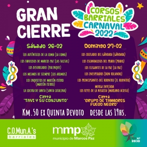 Corsos Barriales - Carnaval 2022