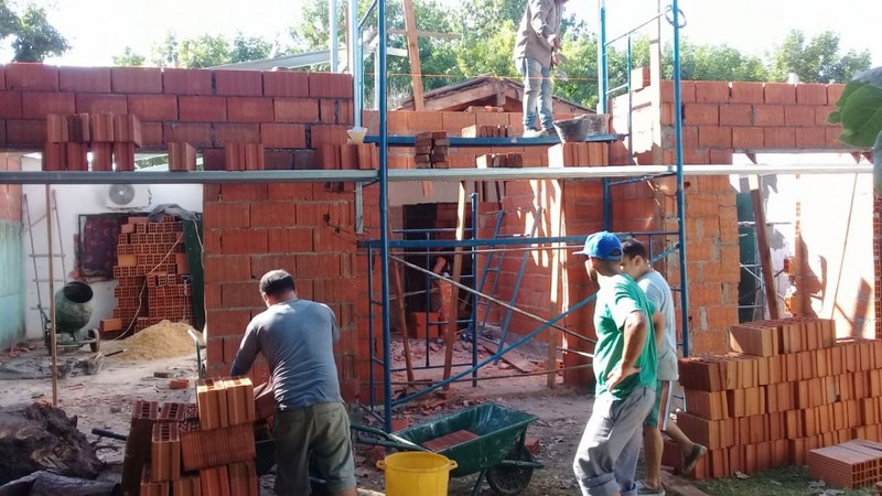 Avanza la obra de remodelación del Jardín Maternal de El Zorzal