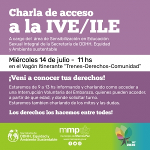 Charla de acceso a la IVE/ILE