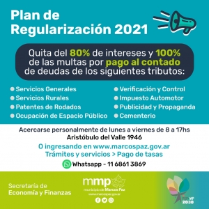 Plan de Regularización 2021
