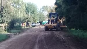 Se prepara el suelo para un nuevo asfalto en Santa María