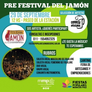 Selección de artistas para la Fiesta del Jamón y de la Cerveza Artesanal