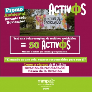 Promo Ambiental de Activos Marcos Paz para noviembre