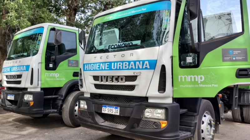 Higiene Urbana recibe dos nuevos camiones volcadores