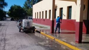 Limpieza integral en el barrio La Paz