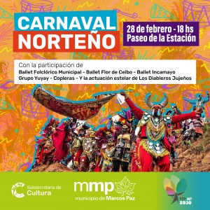 Carnaval norteño en el Paseo de la Estación