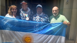 El pueblo de Marcos Paz recibió a Agustín Osorio, medallista olímpico juvenil