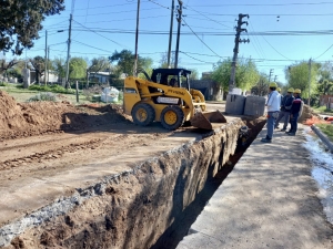 Ampliación de la red cloacal en el barrio Gándara