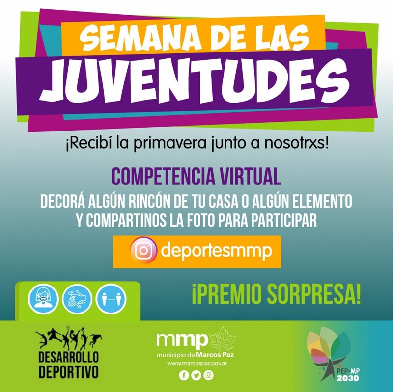 Semana de las juventudes: del 21 al 28 de septiembre.