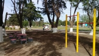 Obra, plaza y pista de salud en barrio La Paz