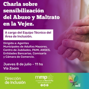 Charla sobre sensibilización del Abuso y Maltrato en la Vejez