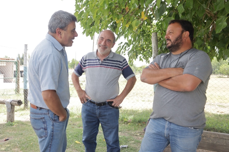 Trabajos de enripiado en el distrito