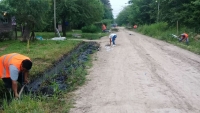 Obras y Servicios, zanjeo en barrio Güemes