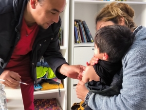 Campaña de vacunación de refuerzo contra el sarampión