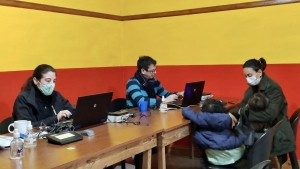Operativo descentralizado de AFIP en el Paseo Cultural