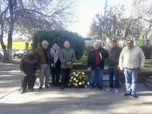 Colocación de ofrenda floral