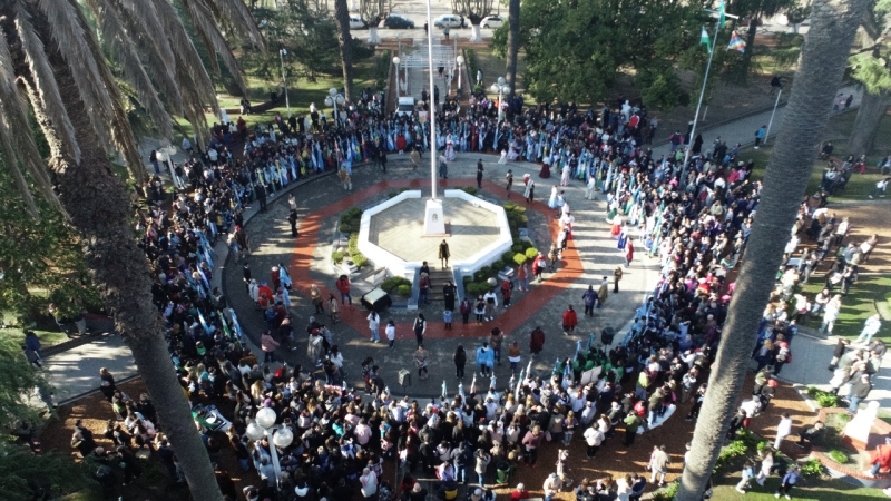 Celebración del Día de la Independencia en Marcos Paz