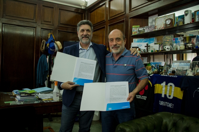 Firma de convenio con el Instituto Malbrán