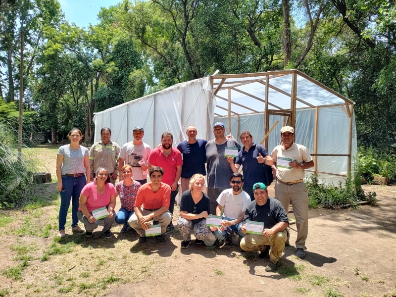 Finalizó el curso de invernadero en el Jardín Botánico