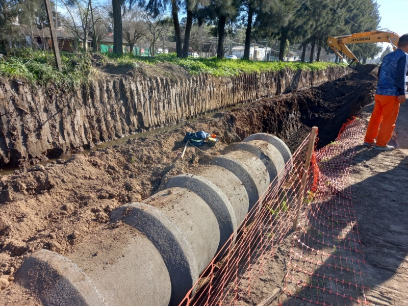 Nuevos pluviales en la Ruta 40