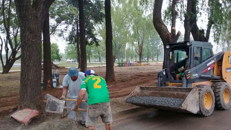 Se construye una Pista de Salud en el barrio La Paz