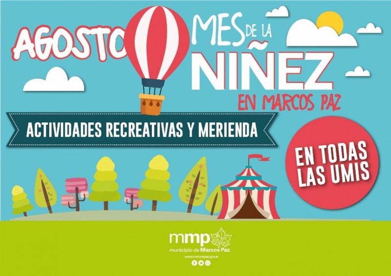 Actividades y merienda en las UMIs en el MES DE LA NIÑEZ